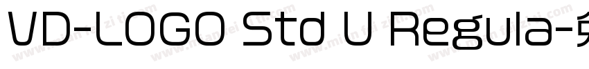 VD-LOGO Std U Regula字体转换